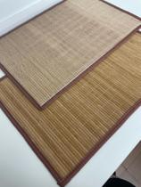 Kit 6 toalhas jogo americana de bambu retangular sofisticado