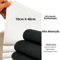 kit 6 Toalhas rosto salão de beleza, barbearia, estética Grossa 100 Algodão, cor preta ou branca