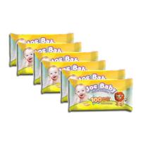 Kit 6 Toalhas Umedecidas para bebe e infantil Joe Baby - 600 Lenços
