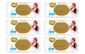 Kit 6 Toalhinha Umedecida Com Tampa Love&Care 50 Unid - Mili