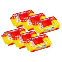 Kit 6 Toalhinhas Umedecidas Gugu Dadá Lenços 140 Unidades Revenda Barato