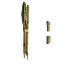 Kit 6 Tocha De Bambu Iluminação Desmontada Luau Festa 130cm