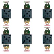 Kit 6 Tomada Embutir P/ Telefone Tipo Telebras Pial 5003 Kit 6 Tomada Embutir P/ Telefone Tipo Telebras Pial 5003