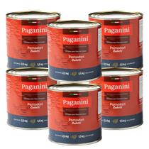 Kit 6 Tomate Italiano Pomodori Pelati Cubos Paganini 2,5 kg Kit 6 Tomate Italiano Pomodori Pelati Cubos Paganini 2,5 kg