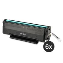 Kit 6 Toners Compatível Elgin Pantum PB-210 PB-211 1.600 Págs Preto Kit 6 Toners Compatível Elgin Pantum PB-210 PB-211 1.600 Págs Preto