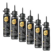 Kit 6 Tônicos Hialurônico Gota Doudada 100ml Cada Volume para Cabelos