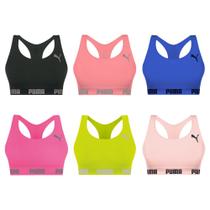 Kit 6 Tops Puma Nadador Sem Costura Feminino