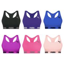 Kit 6 Tops Puma Nadador Sem Costura Feminino