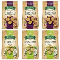 Kit 6 Torradas Bruschette Cebola & Alho Maretti 85g