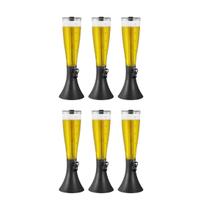 Kit 6 Torre De Chopp 4L Refil Gelante Base Giratória Baccani
