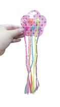Kit 6 Trancas Colorida Aplique De Cabelo Com Mini Piranha