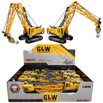 Kit 6 Trator Guindaste Realista 1:55 Caixa Expositor Atacado