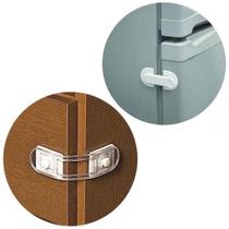 Kit 6 Travas Para Gaveta e Armários E 2 Trava Para Porta de Geladeira Adesiva Ordene Kit 6 Travas Para Gaveta e Armários E 2 Trava Para Porta de Geladeira Adesiva Ordene