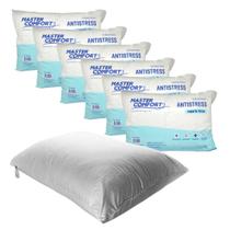 Kit 6 Travesseiro Nasa Viscoelástico Master Duo Sono Comfort Massageador Uso Geral 50x70cm - MASTER COMFORT