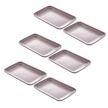 Kit 6 Travesssas Bambu Ecológico Pratinho Porção Fritas