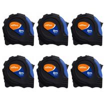 Kit 6 Trenas allflex Emborrachada Aço 25MMx8M Ponta Imantada