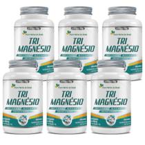 Kit 6 TriMagnésio Taurato,Malato e Quelato 500mg 60 Caps FNB