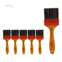 Kit 6 Trincha Pincel 317 Gold Gris 2.1/2 Polegadas - Roma Kit 6 Trincha Pincel 317 Gold Gris 2.1/2 Polegadas - Roma