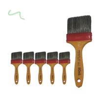Kit 6 Trincha Pincel 317 Gold Gris 3 Polegadas - Roma Kit 6 Trincha Pincel 317 Gold Gris 3 Polegadas - Roma