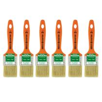 Kit 6 Trinchas 2 Polegadas Cerdas Brancas Série 630 - Castor