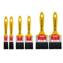 Kit 6 Trinchas Cerdas Pretas Série 619 - Castor Kit 6 Trinchas Cerdas Pretas Série 619 - Castor