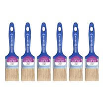 Kit 6 Trinchas Duplas 2" Cerdas Brancas Série 830 - Castor Kit 6 Trinchas Duplas 2" Cerdas Brancas Série 830 - Castor