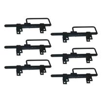 Kit 6 Trincos Cavalo com Alça Portão Porteira Aço 370mm Preto Metasal Kit 6 Trincos Cavalo com Alça Portão Porteira Aço 370mm Preto Metasal