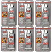 Kit 6 Tubos de Cola Silicone Grey 999 Abro 85g
