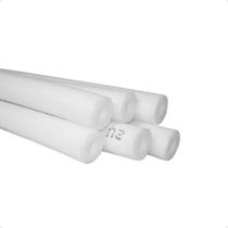Kit 6 Tubos Esponjoso Branco Blindado 3/8 9mm Parede 10mm