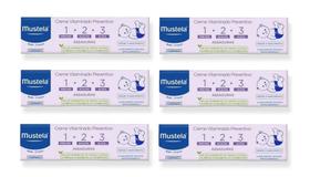 Kit 6 Tubos Mustela Creme Vitaminado 123 Preventivo De Assaduras