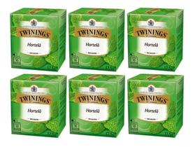 kit 6 TWININGS OF LONDON SABOR HORTELÃ 17,5G - 10 SAQUINHOS