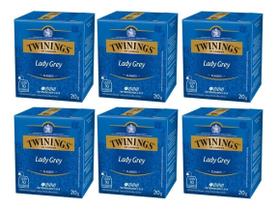 Kit 6 twinings of london sabor lady grey 20g - 10 saquinhos Kit 6 twinings of london sabor lady grey 20g - 10 saquinhos