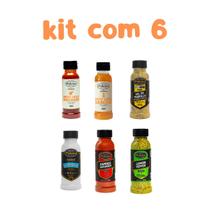 Kit 6 un Abacaxi Goiabada Mostarda Parrilla Paprica Lemon Pepper