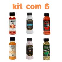 Kit 6 un Abacaxi Pimenta Biquinho Bacon Parrilla Paprica Chimichurri