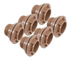 Kit 6 Un Adaptador Roscável Flange 25Mm 3/4'' Tigre