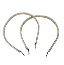 Kit 6 un Arco Tiara Pérola Acessório para Penteados 14cm