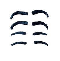 Kit 6 un Bigode Fino Falso Preto Pelúcia Adesivo Fantasia Kit 6 un Bigode Fino Falso Preto Pelúcia Adesivo Fantasia
