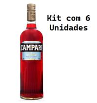 Kit 6 Un Bitter Campari 998 ml