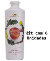 Kit 6 Un Chá Preto Limão e Carvalho Casa Madeira 1 L