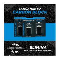 Kit 6 un. Desodorizador de Geladeira Filtro Antiodor Carbon Block Acqua Azzurra com Carvão ativado