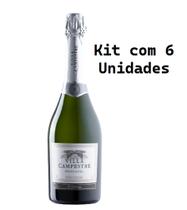 Kit 6 Un Espumante Moscatel Villa Campestre 750 ml