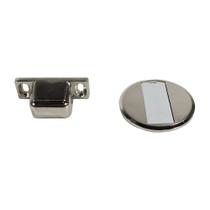 Kit 6 Un Fixador Prendedor de Porta MAGNETICO Slim cromado