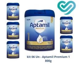 Kit 6 un. Fórmula Infantil: Aptamil Premium 1 800g - 0-6 meses