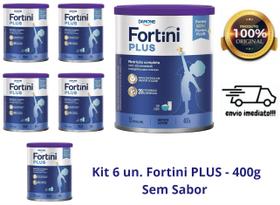 Kit 6 un. Fortini Plus Sem Sabor 400g