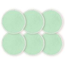 Kit 6 Un Jogo Americano Renda Verde Claro 45Cm Rafimex