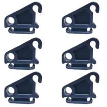 Kit 6 un passador corda cortina campainha cinza escuro Kit 6 un passador corda cortina campainha cinza escuro