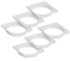 Kit 6 Un Porta Grelha Quadrada Branco 100Mm Tigre Kit 6 Un Porta Grelha Quadrada Branco 100Mm Tigre