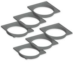 Kit 6 Un Porta Grelha Quadrada Cinza 100Mm Tigre Kit 6 Un Porta Grelha Quadrada Cinza 100Mm Tigre