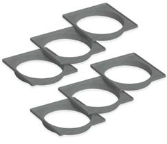 Kit 6 Un Porta Grelha Quadrada Cinza 100Mm Tigre Kit 6 Un Porta Grelha Quadrada Cinza 100Mm Tigre