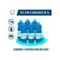 KIT 6 un SABAO DE QUEROSENE 1L CASA LIMPA